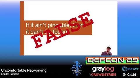 DEF CON 29 Blue Team Village - Charles Rumford -  Uncomfortable Networking