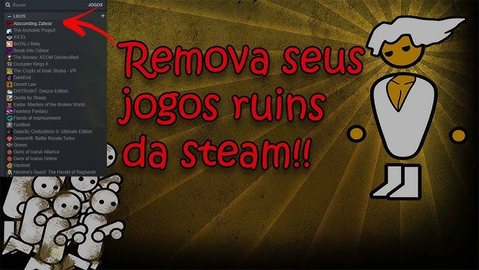 Nova Biblioteca Steam como Oculta e desocultar Jogos 