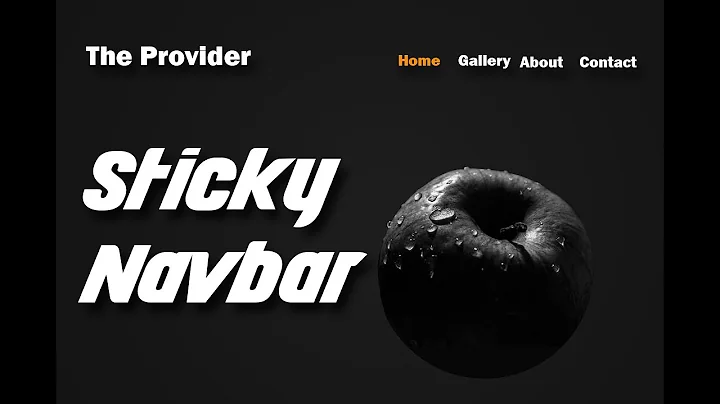 Bootstrap 3 Responsive Navigation Bar | Sticky Navbar with Smooth Scroll | with JQuery | Source File