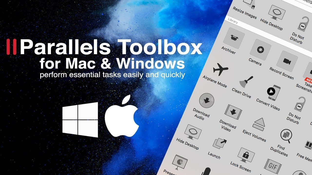 uninstall parallels toolbox