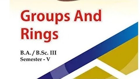groups and Rings Chapter 3 solution exercise 3.1 #bsc #ba 5th semester maths