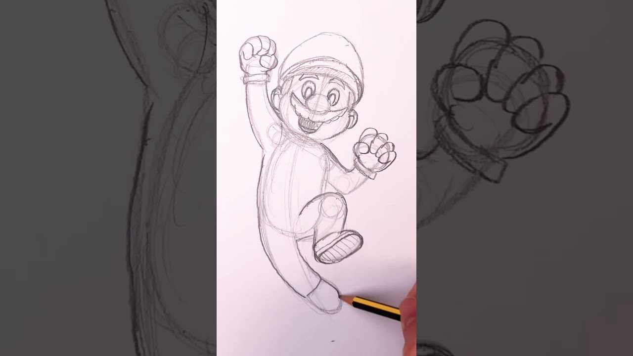 Let’s Draw Mario! Step-By-Step Drawing for kids (and adults!) 🍄