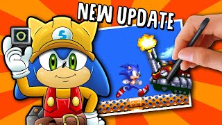 Sonic Maker NEW UPDATE!  Making and Playing Levels (Classic Sonic Simulator)