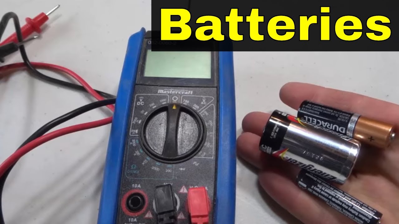 How To Test Standard Batteries With A Multimeter AA AAA C Tutorial 
