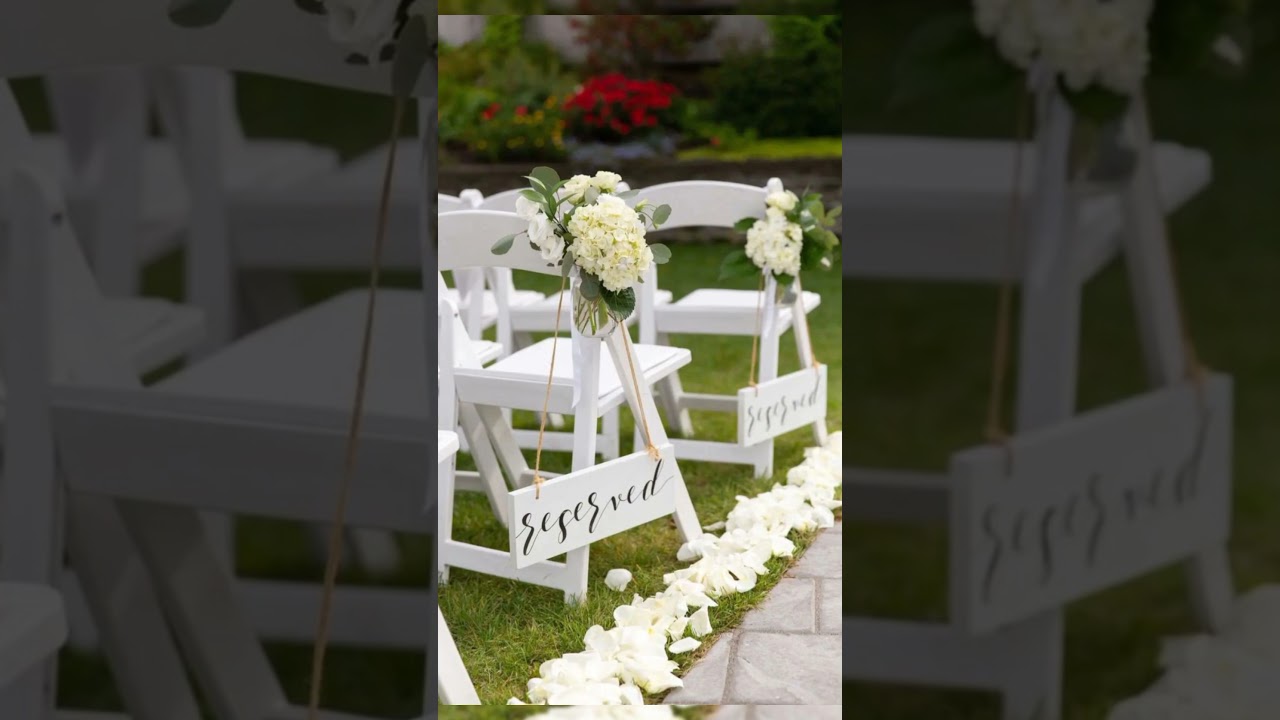 Outdoor Wedding Aisle Decoration Ceremony | Wedding Aisle Ideas