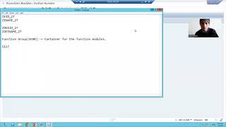 4 - Cross Applications - BAPI - Creation of Function Module Part1