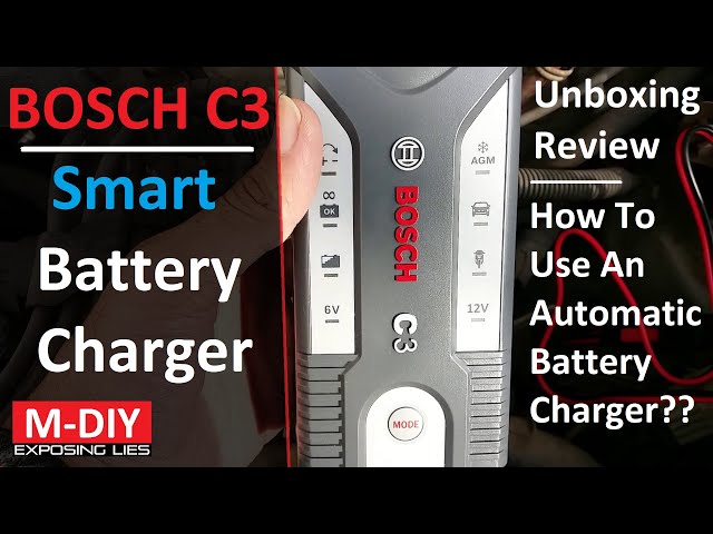 Bosch C3 Fully Automatic Smart Battery Charger For 6V & 12V