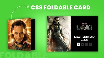 CSS 3D Foldable Card | CSS 3D Flip Card Hover Effects