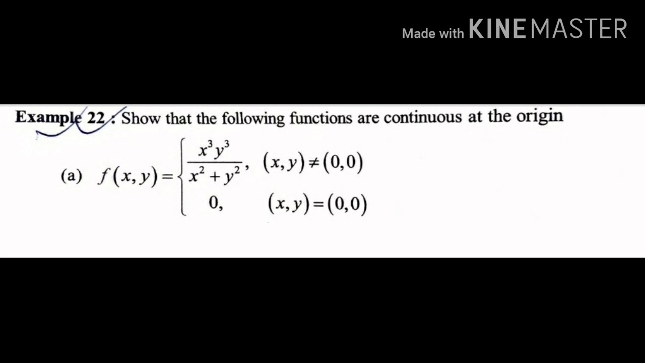 Continuous Functions in Two Variables - YouTube