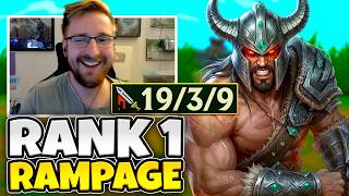 WHEN THE RANK 1 TRYNDAMERE CATCHES FIRE IN HIGH ELO! (LITERAL PERFECT GAMEPLAY)