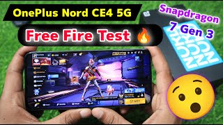 OnePlus Nord CE4 5G Free Fire Test || OnePlus Nord CE4 Gaming Test 🔥💥