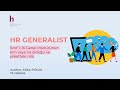 İK Genel Uzmanı olarak nasıl işe başlanır - ve muhtemelen İK Direktörü olunur!