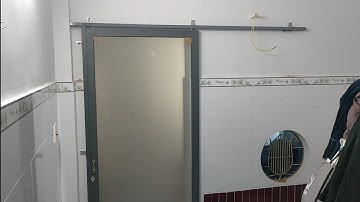 Mẫu cửa lùa nhôm ray treo hệ xingfa kéo siêu nhẹ / cách làm cửa lùa nhôm ray treo