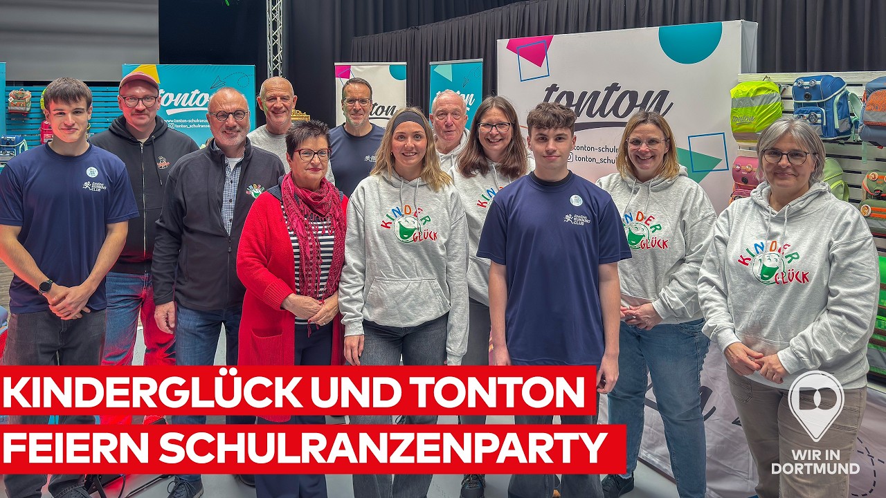 Tonton und Kinderglück feiern Schulranzenparty