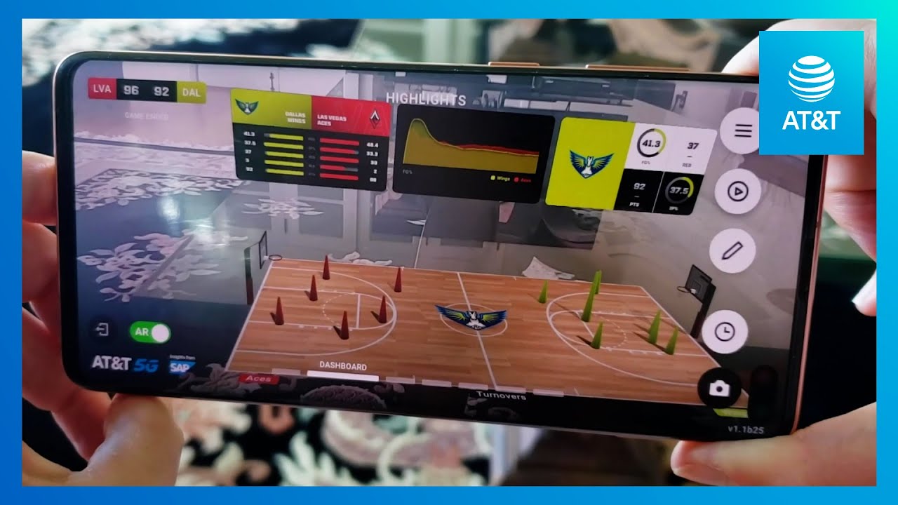 AT&T 5G Game View Unlocks a New WNBA Experience - YouTube