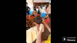 MEJORES MOMENTOS DIA 1_Cortando pelo en la playa por 5000gs PARAHUAY, ENCARNACION