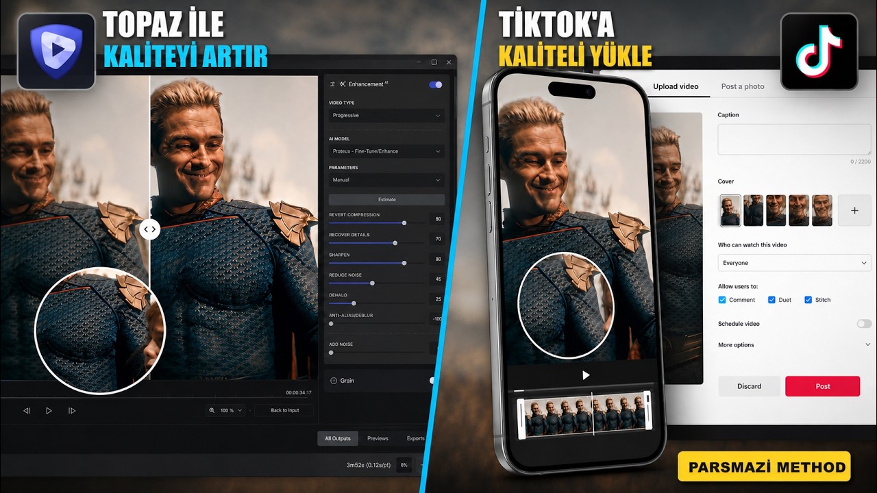 Topaz Video AI ile Kalite Artırma | TikTok’a Kaliteli Yükleme | NASIL YAPILIR?