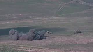 Destruction of assaulting Azerbaijani tanks and manpower