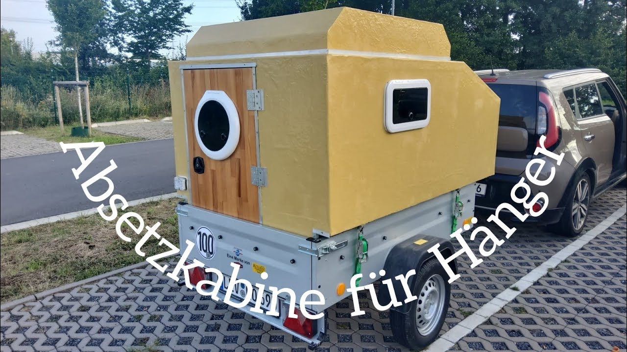 Für kleines Geld / Absetzkabine für PKW Anhänger!