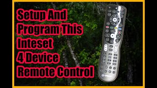 Setup and Program Inteset 4 Device Remote to ANY Device