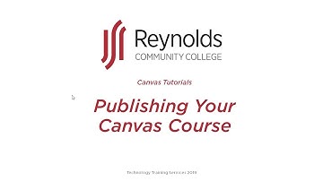 Publish Your Canvas Course