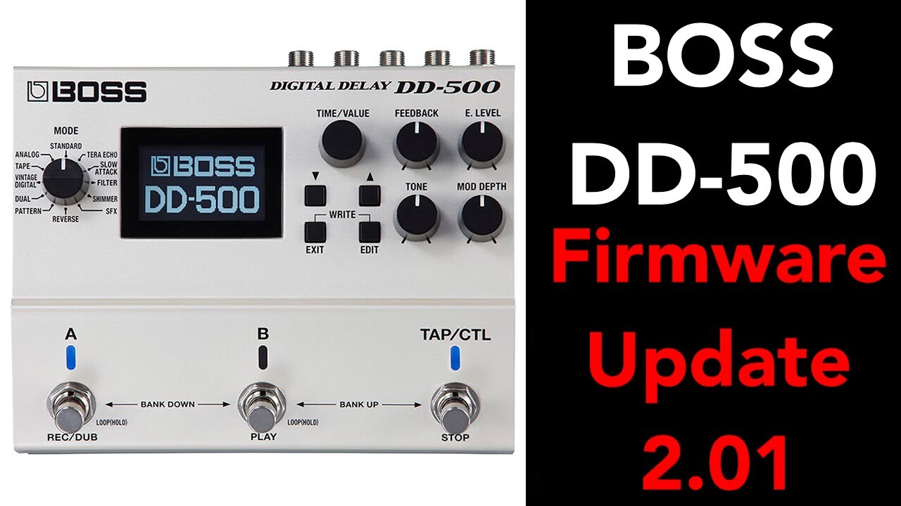 BOSS DD500 Firmware 2.01 Update YouTube
