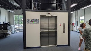 Awesome Delaware MRL traction elevator at Delaware Elevator's training facility in Salisbury MD