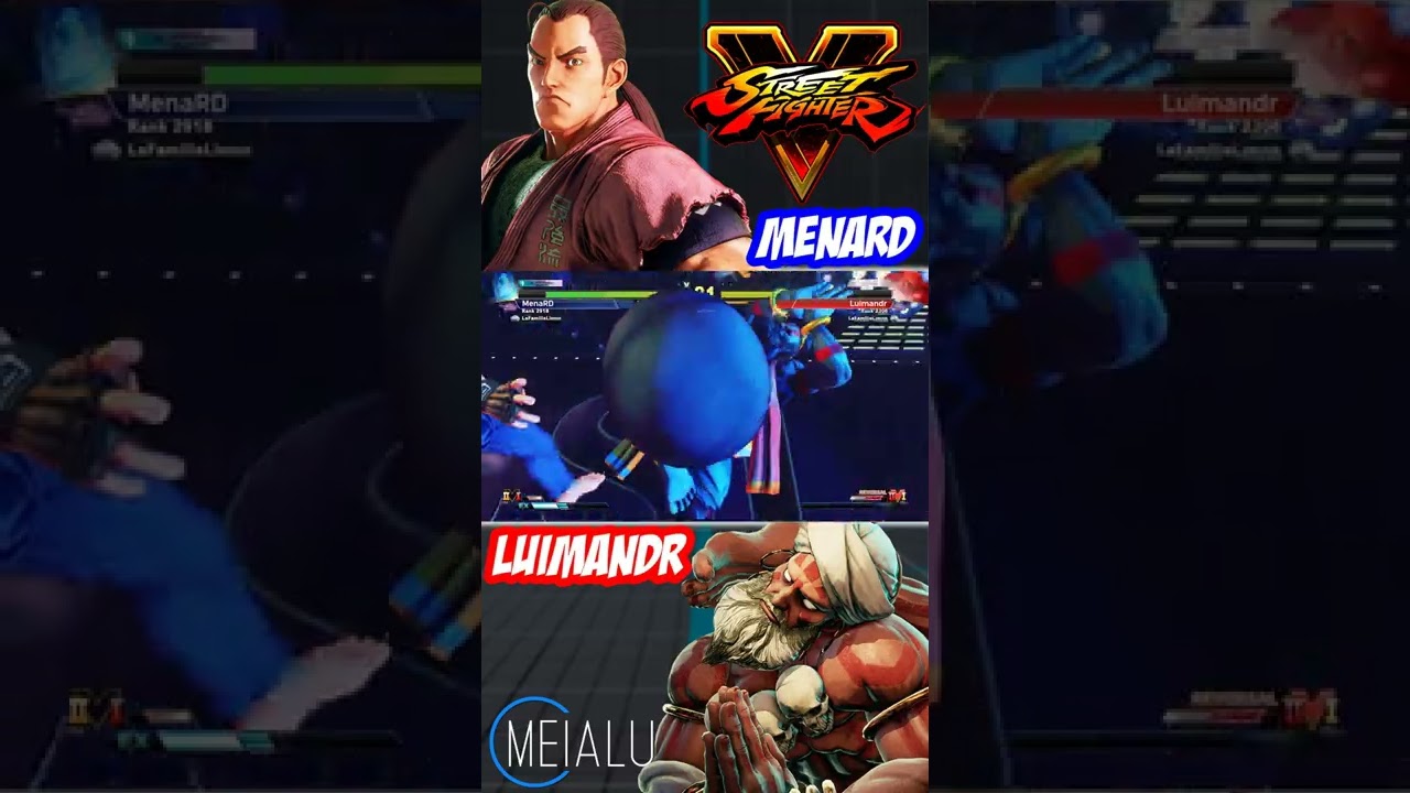 SFV CE - MenaRD(DAN) VS Luimandr(DHALSIM) 🌘 MeiaLua 🌘