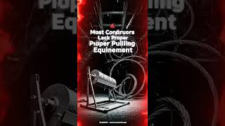 Most contractors lack proper cable-pulling equipment#construction #electrical_contracting #ArabVolt