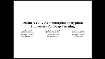 Seminar in Comp. Arch. - S10: Orion (Fall 2025)