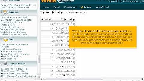 How to view statistics regarding the mail that