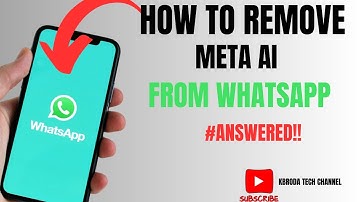 How to Remove Meta AI From WhatsApp - Full Tutorial 2025