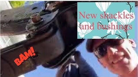 Replacing aftermarket rear shackles on my LANDCRUISER. #Bj60 #fj60 #shackles