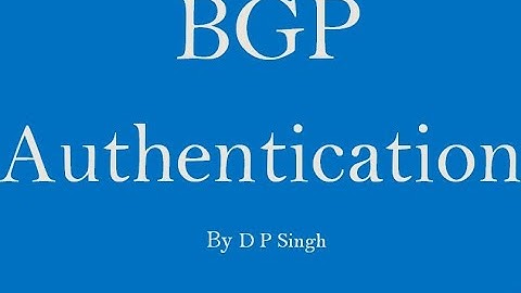 BGP Authentication configuration in GNS3 by Devendra Pratap Singh | BGP Authentication configuration
