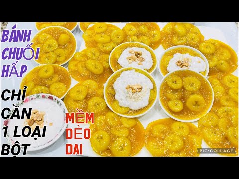 Video BÁNH CHUỐI HẤP kiểu mới CHỈ CẦN 1 LOẠI BỘT là có dĩa... - youtube