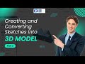 Creating Sketch and Convert it into 3D Model - Part 3 | Solid edge tutorial | Excel Design