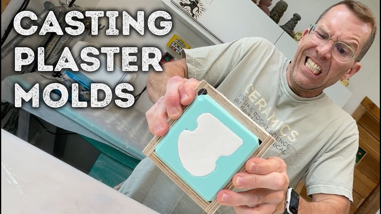 Making a Slipcast Mug pt4 Casting Plaster Molds! Tiki Technical