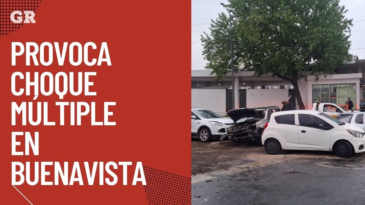 Provoca choque múltiple en Buenavista