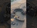 Where the warmth of fire meets the cooling ocean. #Architecture#LuxuryDesign#Beach#TimeLapse#shorts