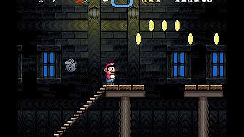 SMW Custom Level - Strawberry Plains Ghost House