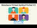 Simulacro Virtual - Aptitud Verbal #2 | Preparación Concurso Docentes | App ZOOM