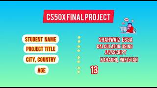 CS50X Final Project | Calculator | @cs50  | Shahwaiz Essa