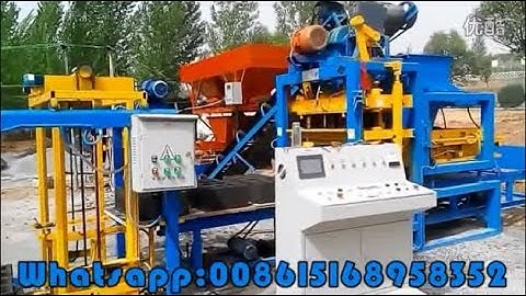 QTJ4 25a block making machine uganda, block making machine youtube