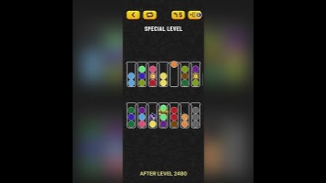 Ball Sort Special Level - Locked Ball (after Level 2480)