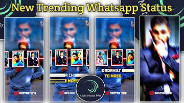 New Trending Whatsapp Status Video Editing In Alight Motion || New Allu Arjun Attitude Status ||