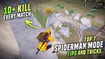 🔥Spider Man Mode🔥 Top 7 Tips And Tricks Pubg (BGMI) || New Spider Man Glitch And Tricks | 1.8 Update