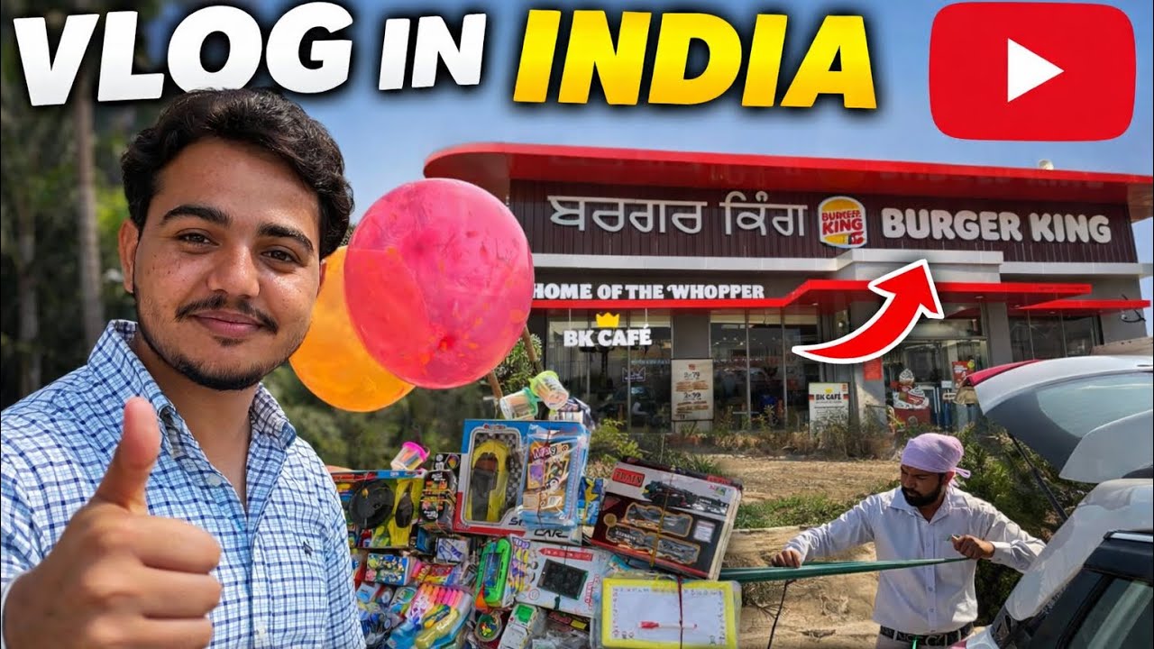 Burger King Gaye Si… Par Scene Kuch Hor Ban Gya 😜 Ajj Da Vlog – Paisa Burger King Te, Masti Road Te 