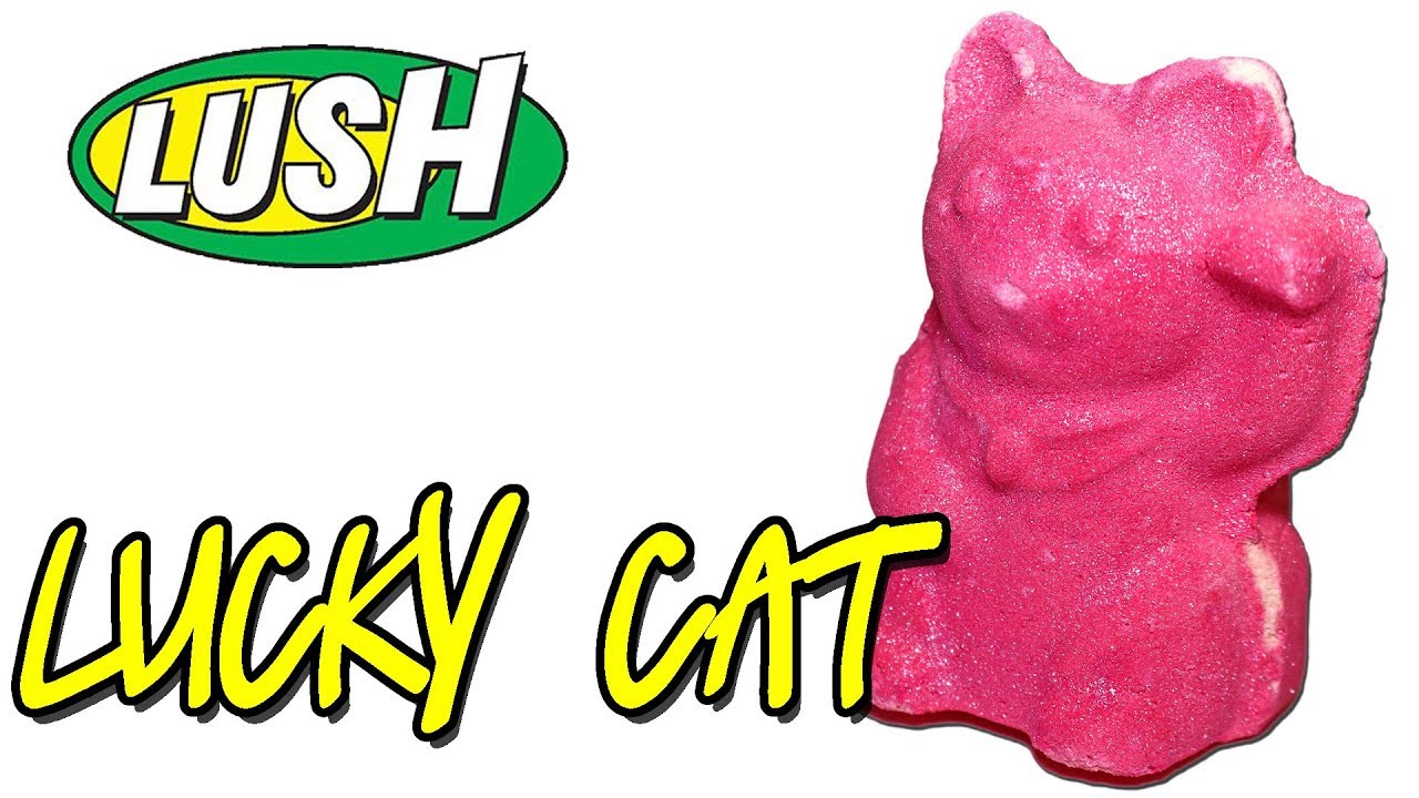 Lush LUCKY CAT Bath Bomb DEMO & REVIEW from Lush Japan YouTube
