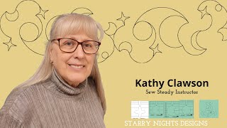 🌙 Edge to Edge Ruler Work Designs with Kathy  - Starry Nights Design 1