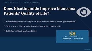 Can nicotinamide improve quality of life for people with glaucoma | Nicola 2025 Study Explained
